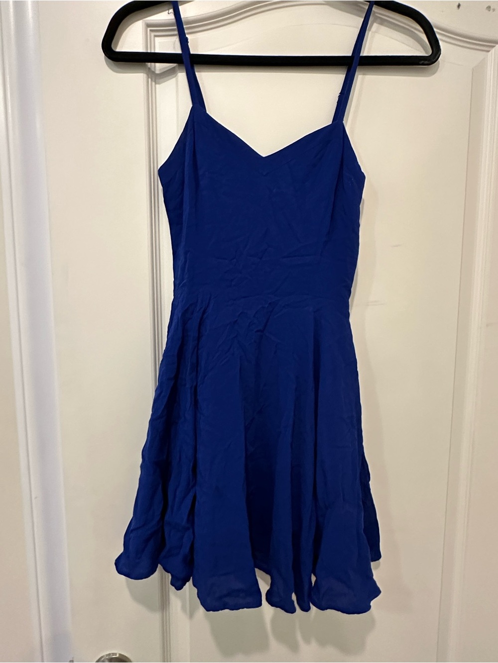 Talula Royal Blue Spaghetti Strap Mini Dress